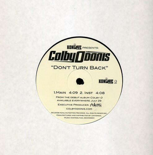 Colby O Donis - Don t Turn Back レコード 12inchシングル 