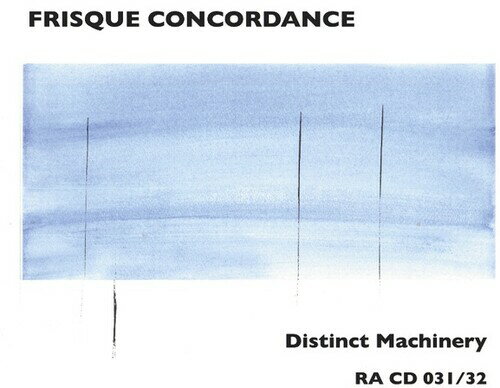 Frisque Concordance - Distinct Machinery CD アルバム 