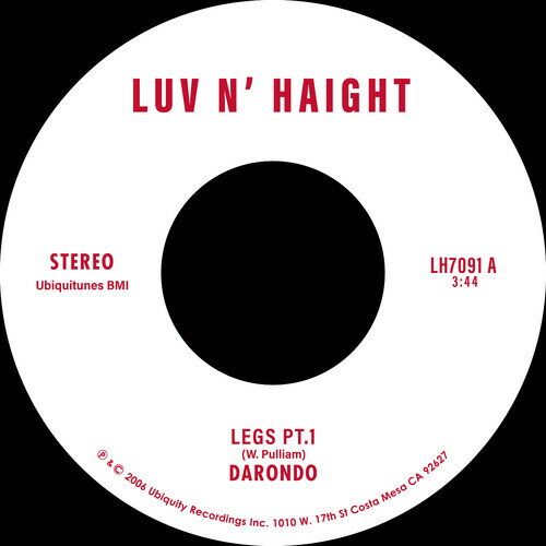 ◆タイトル: Legs Pt. 1 / Let My People Go◆アーティスト: Darondo◆現地発売日: 2019/11/08◆レーベル: Ubiquity RecordsDarondo - Legs Pt. 1 / Let My People Go レコード (7inchシングル)※商品画像はイメージです。デザインの変更等により、実物とは差異がある場合があります。 ※注文後30分間は注文履歴からキャンセルが可能です。当店で注文を確認した後は原則キャンセル不可となります。予めご了承ください。[楽曲リスト]1.1 Legs Pt.1 1.2 Let My People GoSeven inch vinyl pressing. Double A-side single featuring Darondo's most dance-floor worthy tune Legs Pt.1, a slice of proto-Prince type funk with the powerful and conscious ballad Let My People Go on the flip.