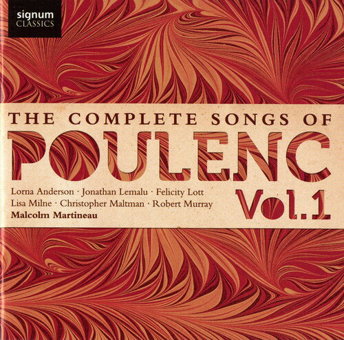 Poulenc / Milne / Anderson / Murray / Lott - Complete Songs 1 CD Ao yAՁz