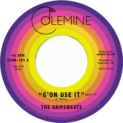 Gripsweats - G'on Use It レコード (7inchシングル)