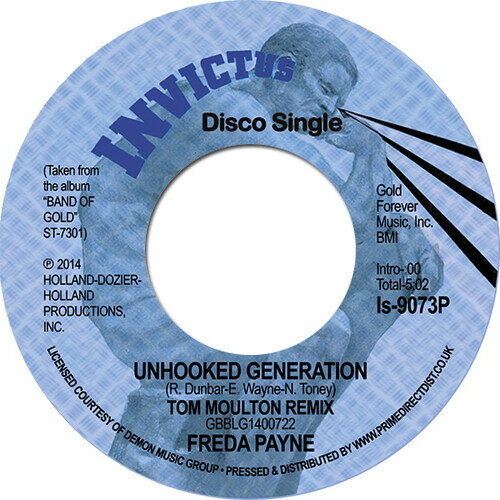 Freda Payne - Unhooked Generation レコード (7inchシングル)