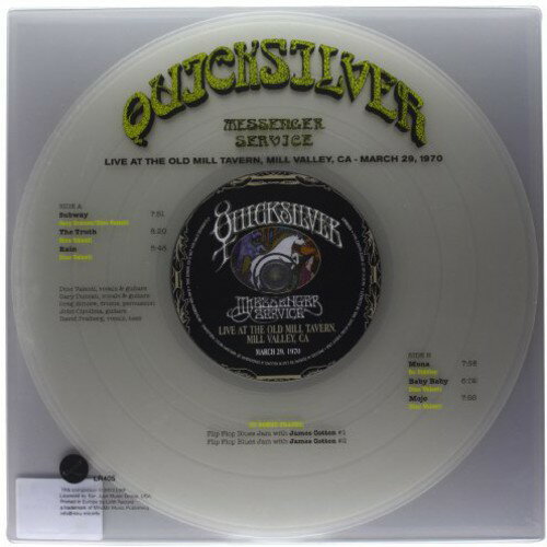 【取寄】Quicksilver Messenger Service - Live At The Old Mill Tavern, Mill Valley, CA - March 29, 1970 LP レコード 【輸入盤】