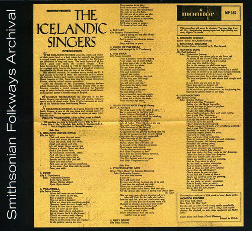 Icelandic Singers - The Icelandic Singers CD アルバム 【輸入盤】