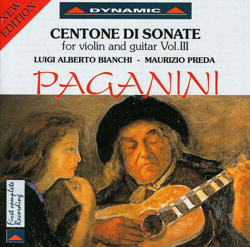 Paganini / Bianchi / Preda - Sonatas for Violin ＆ Guitar 3 CD アルバム 【輸入盤】