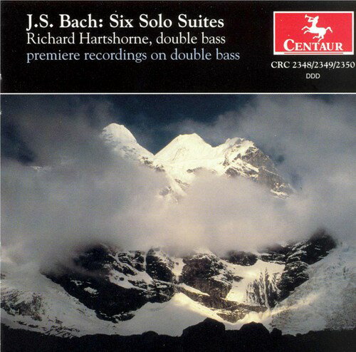 Bach / Richard Hartshorne - Six Cello Stes (Arranged for Double Bass) CD アルバム 【輸入盤】