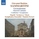 Sammartini / Symphonica Ensemble / Ferrari - Sacred Cantata CD アルバム 【輸入盤】