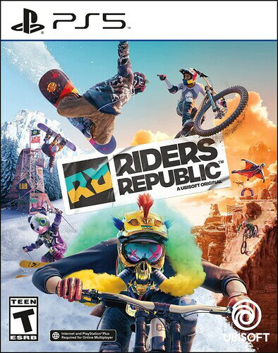 ◆タイトル: Riders Republic Limited Edition PS5◆現地発売日: 2021/10/28◆レーティング(ESRB): M・輸入版ソフトはメーカーによる国内サポートの対象外です。当店で実機での動作確認等を行っておりませんので、ご自身でコンテンツや互換性にご留意の上お買い求めください。 ・パッケージ左下に「M」と記載されたタイトルは、北米レーティング(MSRB)において対象年齢17歳以上とされており、相当する表現が含まれています。Riders Republic Limited Edition PS5 北米版 輸入版 ソフト※商品画像はイメージです。デザインの変更等により、実物とは差異がある場合があります。 ※注文後30分間は注文履歴からキャンセルが可能です。当店で注文を確認した後は原則キャンセル不可となります。予めご了承ください。Upgrade to PlayStation 5 version: riders Republic PlayStation 4 game on Blu-ray disc must be kept inserted in a PlayStation 5 Console to play the corresponding riders Republic PlayStation 5 digital version at no additional cost, when available. Requires a PlayStation 5, The game Blu-ray disc, a PlayStation network registration, additional storage & broadband Internet connection. May incur bandwidth usage fees. Jump into the riders Republic massive multiplayer playground! Grab your bike, skis, snowboard, or wingsuit and explore an open world sports paradise where the rules are yours to make-or break. Pre-order now to get the Bunny Pack! Includes custom Bunny outfit and snowboard graphic.