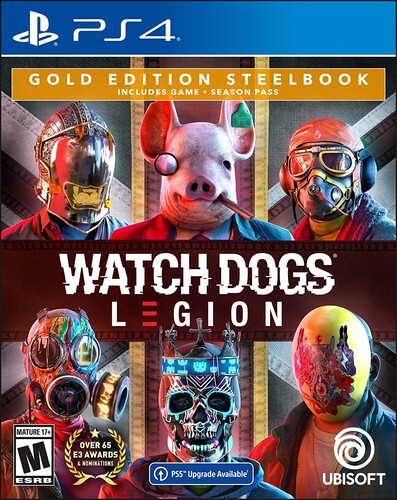 Watch Dogs Legion PS4 Gold Steelbook Edition 北米版 輸入版 ソフト