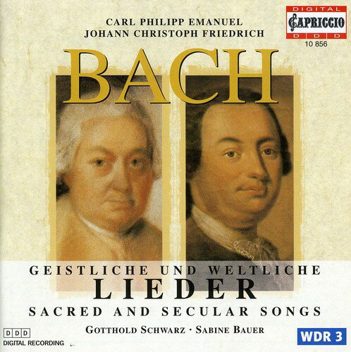 C.P.E. Bach / J.C.F. Bach / Schwarz / Bauer - Sacred  Secular Songs CD Ao yAՁz