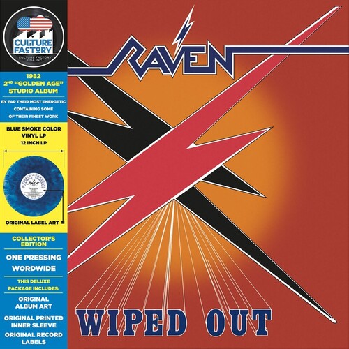 Raven - Wiped Out - Orange ＆ Blue Smoke LP レコード 【輸入盤】