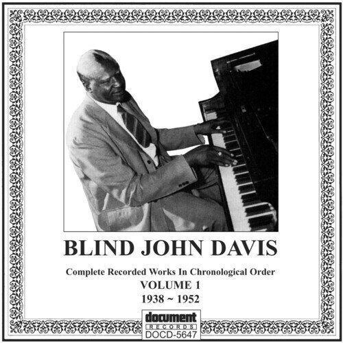 John Blind Davis - Complete Recorded Works Vol. 1 (1938-1952) CD アルバム 【輸入盤】