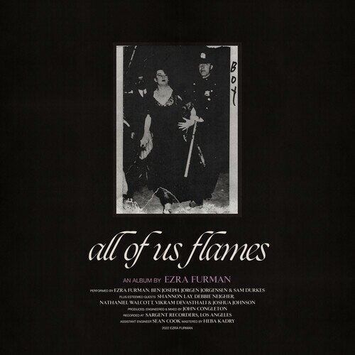 ◆タイトル: All Of Us Flames◆アーティスト: Ezra Furman◆現地発売日: 2022/08/26◆レーベル: Anti◆その他スペック: デジパック仕様Ezra Furman - All Of Us Flames CD アルバム 【輸入盤】※商品画像はイメージです。デザインの変更等により、実物とは差異がある場合があります。 ※注文後30分間は注文履歴からキャンセルが可能です。当店で注文を確認した後は原則キャンセル不可となります。予めご了承ください。[楽曲リスト]1.1 Train Comes Through 1.2 Throne 1.3 Dressed in Black 1.4 Forever in Sunset 1.5 Book of Our Names 1.6 Point Me Towards the Real 1.7 Lilac and Black 1.8 Ally Sheedy in the Breakfast Club 1.9 Poor Girl a Long Way from Heaven 1.10 Temple of Broken Dreams 1.11 I Saw the Truth Undressing 1.12 Come Close2022 release. As a singer, songwriter, and author whose incendiary music has soundtracked the Netflix show Sex Education, Ezra Furman has for years woven together stories of queer discontent and unlikely, fragile intimacies. She has a knack for zeroing in on the light that sparks when struggling people find each other and ease each other's course. All of Us Flames widens that focus to a communal scope, painting transformative connections among people who unsettle the stories power tells to sustain itself. Produced by John Congleton in L.A., All of Us Flames unleashes Furman's songwriting in an open, vivid sound world whose boldness heightens the music's urgency. The record arrives as the third installment in a trilogy of albums, beginning with 2018's Springsteen-inflected road
