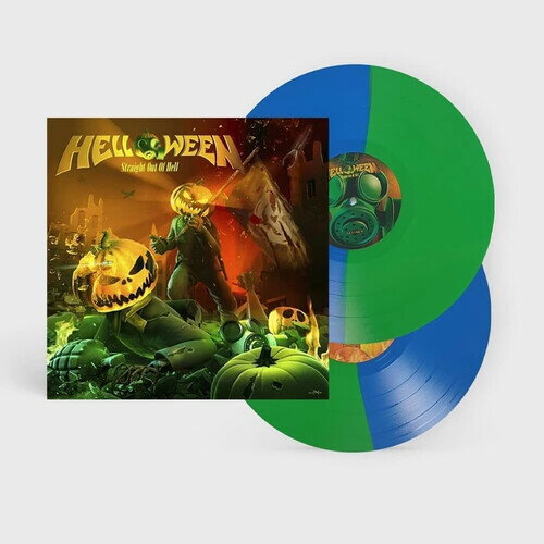 【取寄】ハロウィン Helloween - Straight Out Of Hell - Light Green ＆ Ocean Blue Bi-Colored Vinyl LP レコード 【輸入盤】