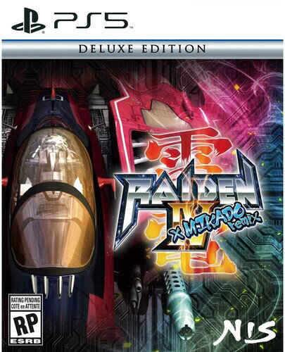 ◆タイトル: Raiden IV x MIKADO remix - Deluxe Edition PS5◆現地発売日: 2023/01/31◆レーティング(ESRB): RP・輸入版ソフトはメーカーによる国内サポートの対象外です。当店で実機での動作確認等を行っておりませんので、ご自身でコンテンツや互換性にご留意の上お買い求めください。 ・パッケージ左下に「M」と記載されたタイトルは、北米レーティング(MSRB)において対象年齢17歳以上とされており、相当する表現が含まれています。Raiden IV x MIKADO remix - Deluxe Edition PS5 北米版 輸入版 ソフト※商品画像はイメージです。デザインの変更等により、実物とは差異がある場合があります。 ※注文後30分間は注文履歴からキャンセルが可能です。当店で注文を確認した後は原則キャンセル不可となります。予めご了承ください。Experience the return of this classic arcade shoot 'em up as it soars onto modern consoles! Raiden IV x MIKADO remix brings action-packed battle to PS4, PS5, Xbox One, and Xbox Series X S! Enjoy an exhilarating lineup of content including brand-new levels, combat modes, play styles, and more. This sci-fi shooter launches gameplay to new heights with a remastered soundtrack and the addition of vertical screen play, allowing players to capture the original arcade experience like never before.