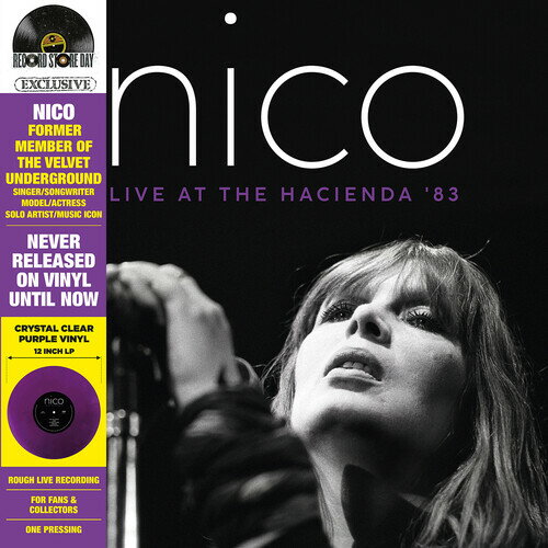 ◆タイトル: Live At The Hacienda '83◆アーティスト: Nico◆アーティスト(日本語): ニコ◆現地発売日: 2022/04/23◆レーベル: LMLR◆その他スペック: カラーヴァイナル仕様/クリアヴァイナル仕様ニコ Nico - Live At The Hacienda '83 LP レコード 【輸入盤】※商品画像はイメージです。デザインの変更等により、実物とは差異がある場合があります。 ※注文後30分間は注文履歴からキャンセルが可能です。当店で注文を確認した後は原則キャンセル不可となります。予めご了承ください。[楽曲リスト]1.1 One More Chance 1.2 Saeta 1.3 My Heart Is Empty 1.4 Sixty Forty 1.5 Janitor of Lunacy 1.6 Valley of the King 1.7 Vegas 1.8 Purple Lips 1.9 All Tomorrows Parties 1.10 Tananore 1.11 Femme Fatale 1.12 Afraid 1.13 The EndThis recording has NEVER been released on vinyl. Having appeared in La Dolca Vita before joining The Velvet Underground in New York in the mid-60s, Nico seemed to be at the epicentre of all that was cool in the 60s. And she continued that trend by relocating to Manchester in the 80s for a career renaissance before sadly dying in 1988. This vinyl immortalised her performance at The Hacienda, Manchester, in 1983. This deluxe package will include an OBI strip, single album jacket, printed inner sleeve, record labels and crystal clear purple vinyl.
