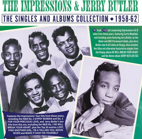 Impressions / Jerry Butler - The Singles And Albums Collection 1958-62 CD アルバム 【輸入盤】