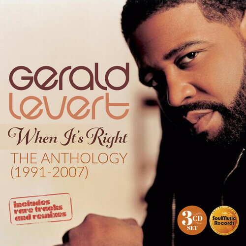 【取寄】Gerald Levert - When It's Right: The Anthology 1991-2007 CD アルバム 【輸入盤】