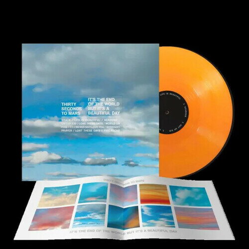 Thirty Seconds to Mars - It 039 s The End Of The World But It 039 s A Beautiful Day (Limited Orange Vinyl edition) LP レコード 【輸入盤】