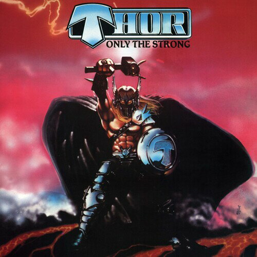 Thor - Only The Strong - Red/black Splatter LP R[h yAՁz