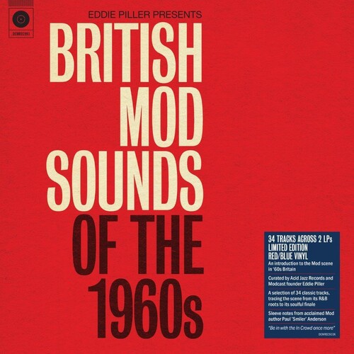 Eddie Piller Pres British Mod Sounds 60s / Various - Eddie Piller Pres British Mod Sounds 60s - Red ＆ Blue Colored Vinyl LP レコード 【輸入盤】
