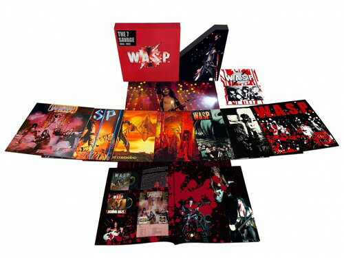 W.A.S.P. - 7 Savage - Second Edition - 8LP Box, 60 Page Book, Poster LP レコード 【輸入盤】