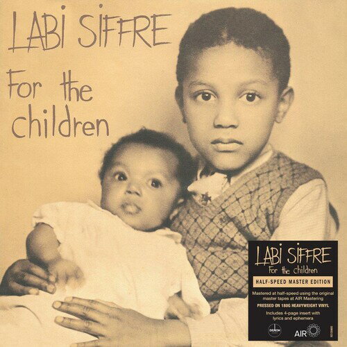 ラビシフレ Labi Siffre - For The Children - Half-Speed Master 180-Gram Black Vinyl LP レコード 【輸入盤】