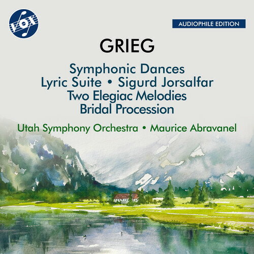 Grieg / Abravanel / Utah Symphony Orchestra - Grieg: Symphonic Dances, Op. 64; Bridal Procession Passes By, Op. 19; Sigurd Jorsalfar, Op. 56; Two Elegiac Melodies for String Orchestra, Op. 34; Lyric Suite, Op. 54 CD アルバム 【輸入盤】