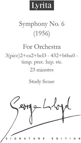 George Lloyd - Lloyd: Symphony No. 6 - Study Score CD アルバム 【輸入盤】