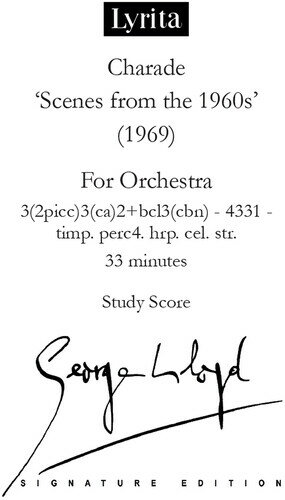 George Lloyd - Lloyd: Charade - Study Score CD アルバム 【輸入盤】