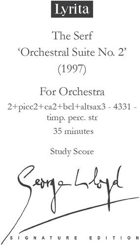 George Lloyd - Lloyd: The Serf, Suite No. 2 - Study Score CD アルバム 【輸入盤】