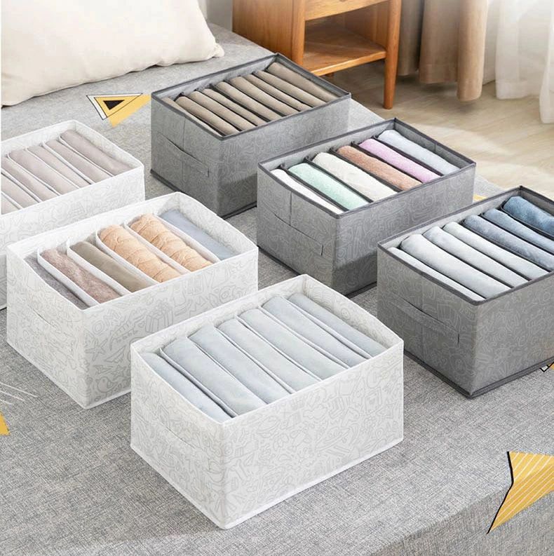 CHAKU LOVE ズボン 収納 ジーンズ収納 2個セット 収納ボックス tシャツ収納 折り畳み可能 衣類収納ボックス 引き出し 仕切り 不織