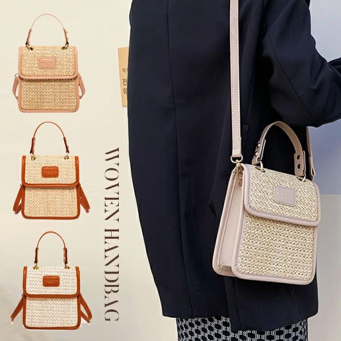 ショルダーバッグ　かごバッグ　ショルダー　手持ち　レディース　バッグ　夏　お出かけ　海水浴　旅行用　夏　花火大会　CHAKU LOVE