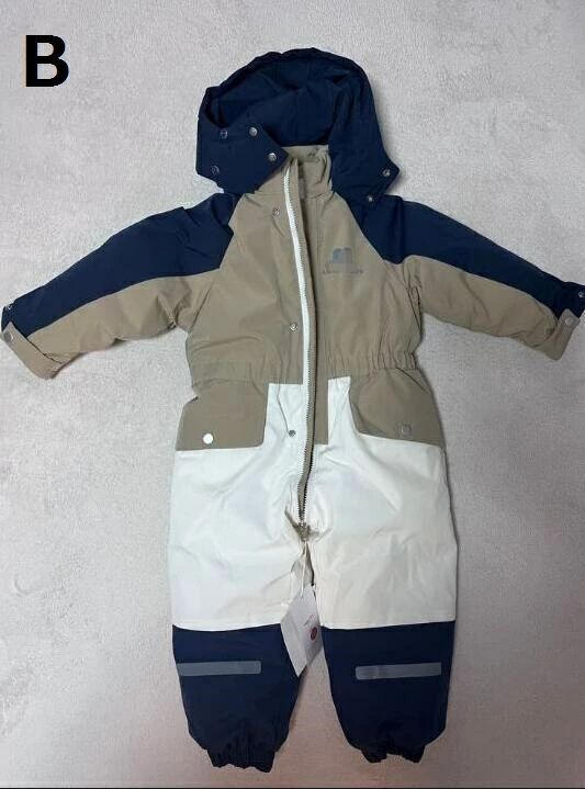 スキーウェア 子供スノーウェア オールインワン 厚手 ボードウェア 防寒服 キッズ こども用スキーウェア 防水 暖かい スノーボー 3