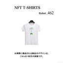 Robot462 NFT Tシャツ wearable社オリジナル ビッグTシャツ ジム ヨガ ランニング ダンス 白 ロゴ 吸水速乾 ゆったり スポーツウェア 子供が描いた絵 デザイン ロボット