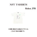 Robot198 NFT Tシャツ wearable社オリジナル ビッグTシャツ ジム ヨガ ランニング ダンス 白 ロゴ 吸水速乾 ゆったり スポーツウェア 子供が描いた絵 デザイン ロボット ユニセックス