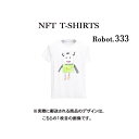 Robot333 NFT Tシャツ wearable社オリジナル ビッグTシャツ ジム ヨガ ランニング ダンス 白 ロゴ 吸水速乾 ゆったり スポーツウェア 子供が描いた絵 デザイン ロボット ユニセックス