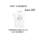 Robot225 NFT Tシャツ wearable社オリジナル ビッグTシャツ ジム ヨガ ランニング ダンス 白 ロゴ 吸水速乾 ゆったり スポーツウェア 子供が描いた絵 デザイン ロボット ユニセックス