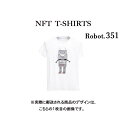 Robot351 NFT Tシャツ wearable社オリジナル ビッグTシャツ ジム ヨガ ランニング ダンス 白 ロゴ 吸水速乾 ゆったり スポーツウェア 子供が描いた絵 デザイン ロボット ユニセックス