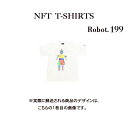 Robot199 NFT Tシャツ wearable社オリジナル ビッグTシャツ ジム ヨガ ランニング ダンス 白 ロゴ 吸水速乾 ゆったり スポーツウェア 子供が描いた絵 デザイン ロボット ユニセックス