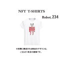 Robot234 NFT Tシャツ wearable社オリジナル ビッグTシャツ ジム ヨガ ランニング ダンス 白 ロゴ 吸水速乾 ゆったり スポーツウェア 子供が描いた絵 デザイン ロボット ユニセックス