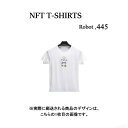 Robot445 NFT Tシャツ wearable社オリジナル ビッグTシャツ ジム ヨガ ランニング ダンス 白 ロゴ 吸水速乾 ゆったり スポーツウェア 子供が描いた絵 デザイン ロボット