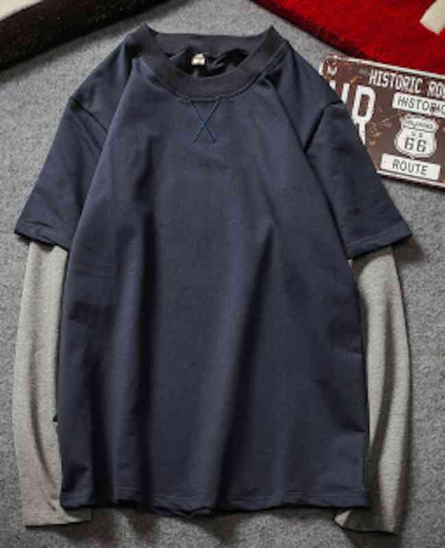 Tシャツ メンズ ロング 長袖 秋 冬 コットン 春 ゆったり ワッフル 40代 インナー ジャケット ポリエステル ブランド おすすめ ティーシャツ カジュアル ブラック 暖かい おしゃれ 人気 スポーツ Vネック シャツ 厚手 オシャレ 無地 肌着 ブランド tps-1674 weartech-10081549 TOKYO SIC(トウキョウシック) サンプル画像3