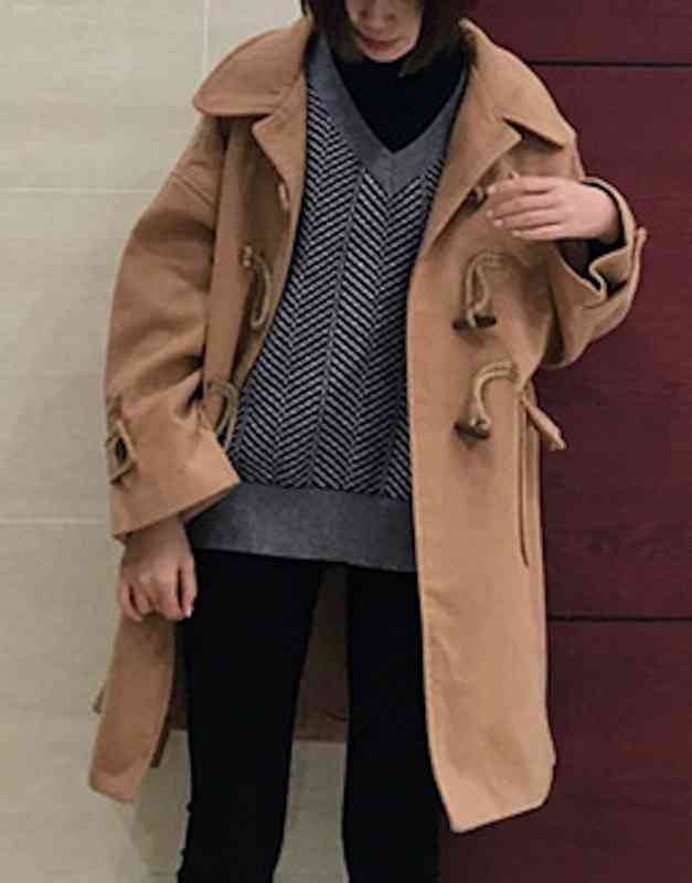 ダッフルコート レディース トレンチコート ロングコート 40代 春 学生 軽量 チェ...