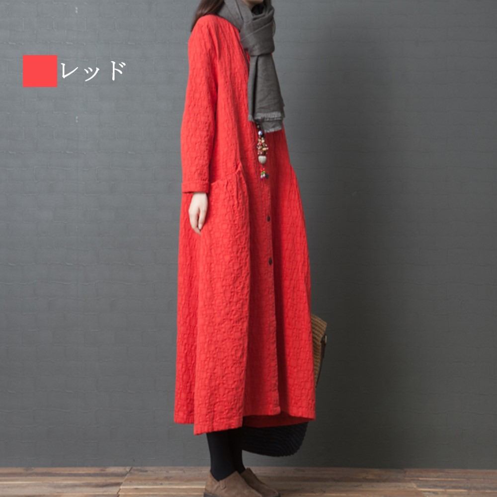 全身包覆 - 【＼クーポン利用で20%OFF!／】 ワンピース レディース リネンロングワンピース 50代 白 大人 ネック 韓国 黒 ニット 秋 40代 春 かわいい ブランド 人気 大きいサイズ Aライン 厚手 しっかり おしゃれ カジュアル ロング スカート アウトドア 冬 20代 前開き