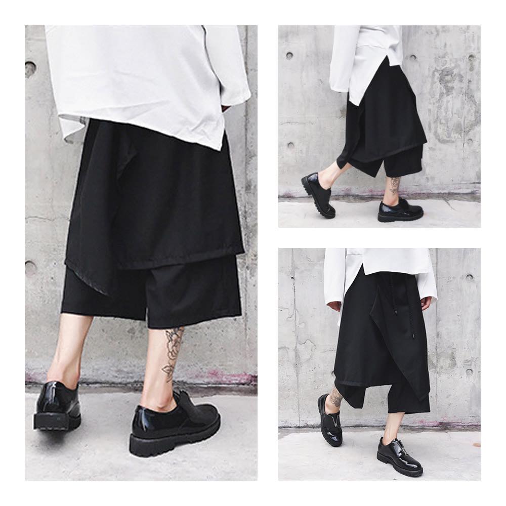 ワイドパンツ メンズ ハーフスカートパンツ ハイウエスト 夏 サルエルパンツ バギーパンツ 大きいサイズ ボア 40代 きれいめ パンツ 暖かい イージーパンツ 春 おすすめ デニムワイド ワイド 秋 コーデ 50代 ガウチョパンツ ブランド 高身長 冬 デニム あったか weartech-10052831 TOKYO SIC(トウキョウシック) サンプル画像3