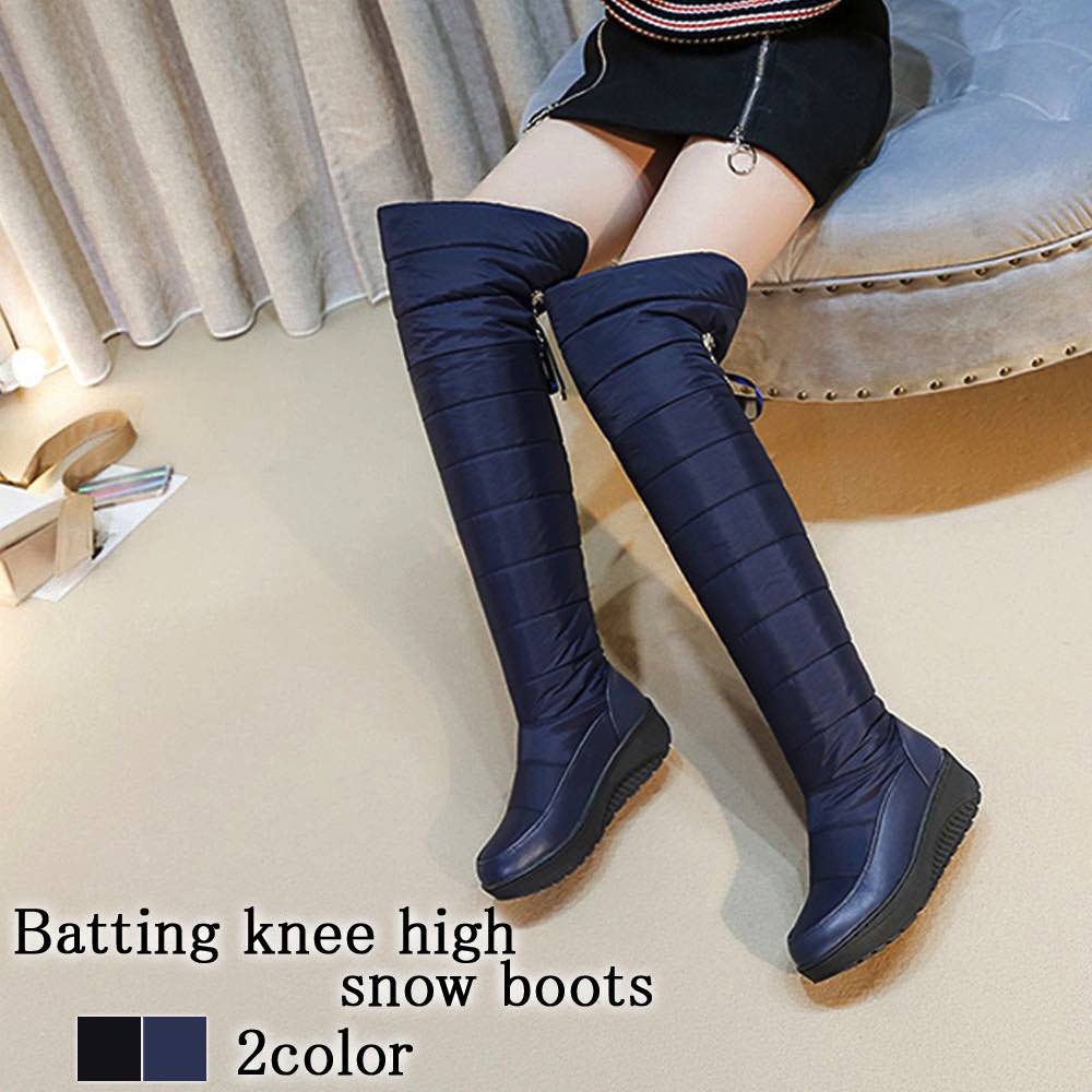 ロングブーツ レディース 中綿ニーハイスノーブーツ 防寒 歩きやすい 秋 大きいサイズ 防水 ぺたんこ 暖かい レザー ジョッキーブーツ 春 ショートブーツ ム...