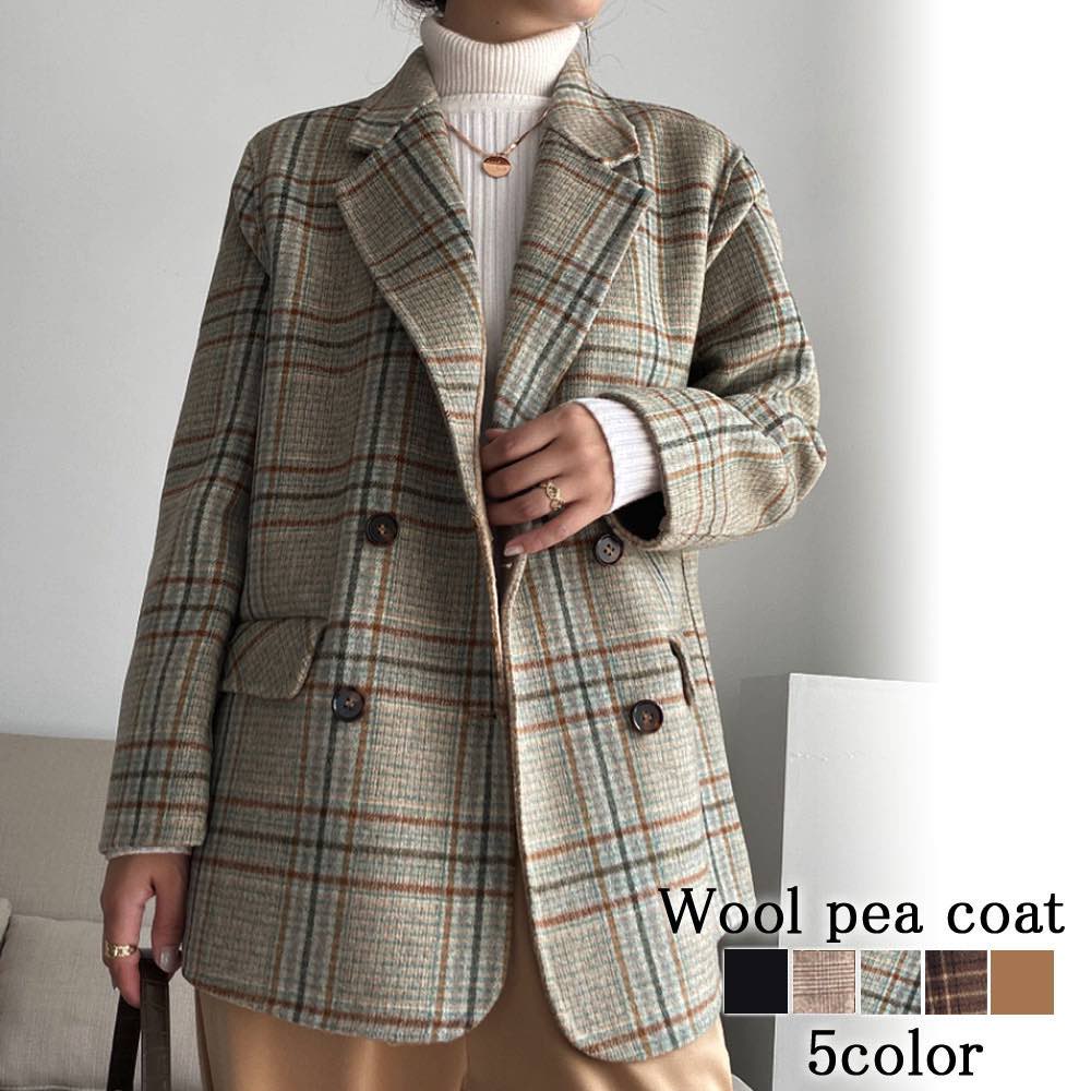 タイムセール SALE 在庫処分セール チェスターコート レディース ウールピーコート チェック 服 キャメル ブランド 英国 暖かい ステンカラーコート 秋 冬 細身 50代 40代 人気 ロングコート アウター コート ショート丈 大きいサイズ ロング 着こなし 春 ショート トレンチのサムネイル