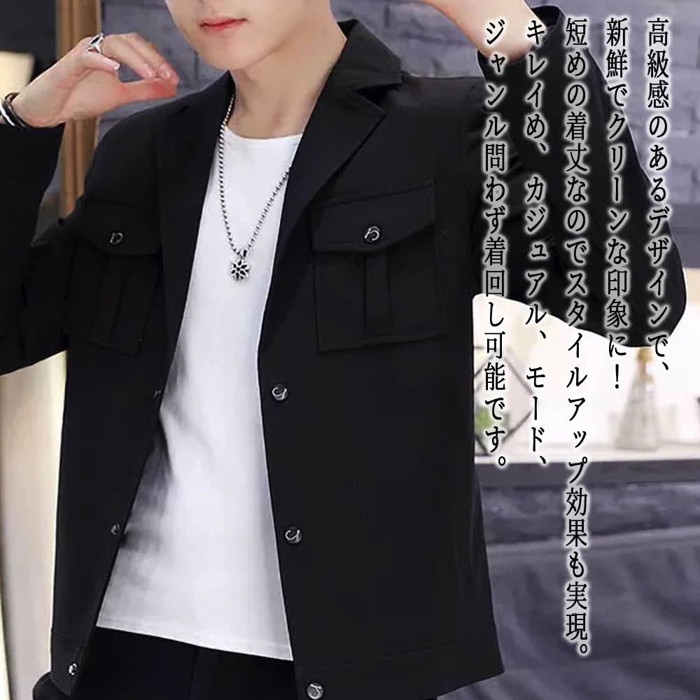 【＼クーポン利用で20%OFF!／】 ブルゾン メンズ 2ポケットショートジャケット ウェア マウンテン ジャ..