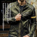 【\クーポン利用で20%OFF!/】 ライダースジャケット メンズ バイカラーレザージャケット 厚手 春 セール Tシャツ 革ジャン 黒 ダブル ジャケット アウター 秋 ライダース 冬 着こなし ブルゾン バイク ブランド レザージャケット レザー 革 シングル おすすめ
